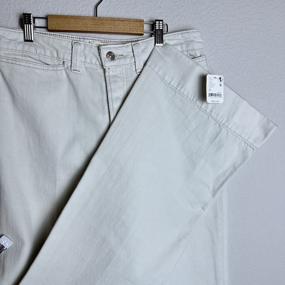 NWT Free People We The Free Womens Ecru White Cerine High Rise Bootcut Jeans 30